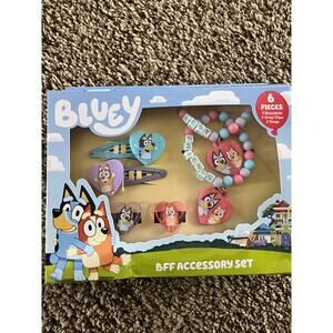 LUV HER Bluey Girls BFF 6 Piece Toy Jewelry Box Set  Ages 3+